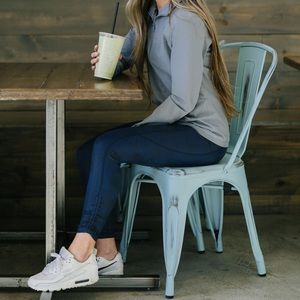 ZYIA Distressed Blue Ankle Cinch Hi-Rise 7/8 24"